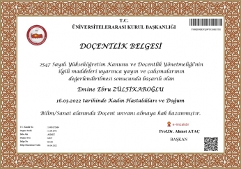 Doç. Dr. Ebru Zülfikaroğlu