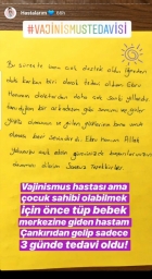 Doktorum Ebru hanım bana umut oldu.