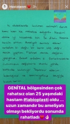 25 yaşında labioplasti ameliyatı oldum.